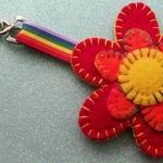 Hand Stitched Keyring/bag ..